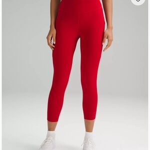 Red lululemon leggings